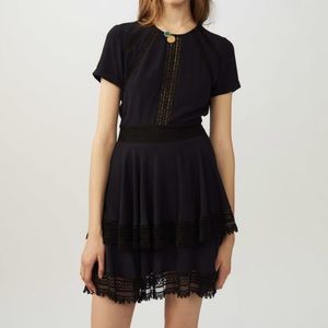 Maje Raglia Tiered Dress